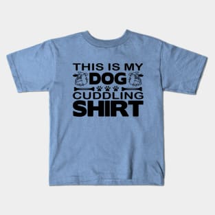 Dog Cuddling Shirt Kids T-Shirt